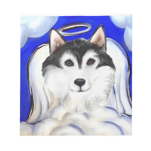ALASKAN MALAMUTE HUISDIERENGEL NOTITIEBLOK (Voorkant)