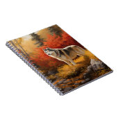 Alaskan Malamute in de herfst laat Herfst geïnspir Notitieboek (Rechterzijde)