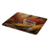 Alaskan Malamute in de herfst laat Herfst geïnspir Snijplank (Hoek)