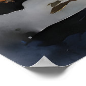 Alaskan Malamute Ink Portrait Poster (Hoek)