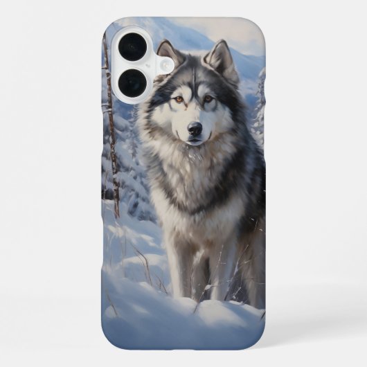 Alaskan Malamute iPhone Hoesje (Achterkant)