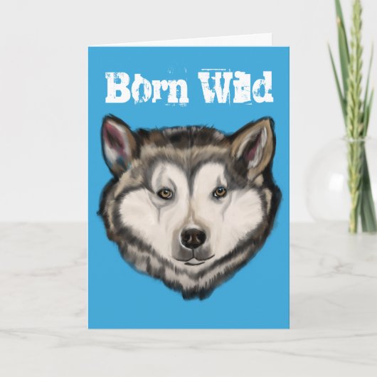 Alaskan Malamute Kaart (Voorkant)