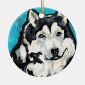 Alaskan Malamute Keramisch Ornament (Voorkant)