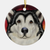 Alaskan Malamute Keramisch Ornament (Voorkant)