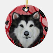 Alaskan Malamute Keramisch Ornament (Voorkant)