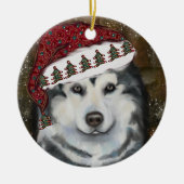Alaskan Malamute Keramisch Ornament (Voorkant)