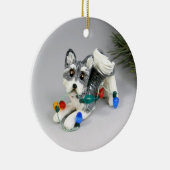 Alaskan Malamute Keramisch Ornament (Rechts)