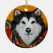 Alaskan Malamute Keramisch Ornament (Voorkant)