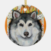 Alaskan Malamute Keramisch Ornament (Voorkant)