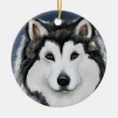 Alaskan Malamute Keramisch Ornament (Voorkant)