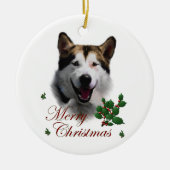Alaskan Malamute kerstArt Ornament (Voorkant)