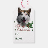 Alaskan Malamute kerstcadeaus Cadeaulabel (Voorkant)