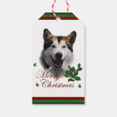 Alaskan Malamute kerstcadeaus Cadeaulabel (Achterkant)