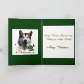 Alaskan Malamute kerstcadeaus Feestdagen Kaart (Binnen)