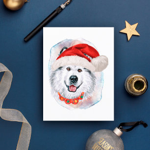 Alaskan Malamute kerstcadeaus voor honden liefhebb Feestdagenkaart