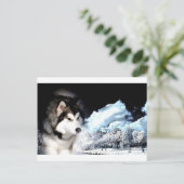 Alaskan Malamute Kerstgroet Feestdagenkaart (Staand voorkant)