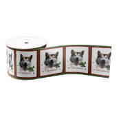 Alaskan Malamute Kerstkerry Grosgrain Lint (Spoel)