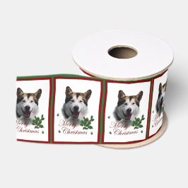 Alaskan Malamute Kerstkerry Grosgrain Lint