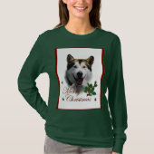 Alaskan Malamute Kerstkerry T-shirt (Voorkant)