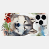 Alaskan Malamute Kerstkrans feestelijke pup Case-Mate iPhone Case (Achterkant (horizontaal))