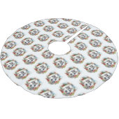 Alaskan Malamute Kerstkrans feestelijke pup Kerstboom Rok (Gekanteld)