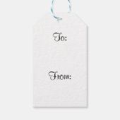 Alaskan Malamute Kerstmis Cadeaulabel (Achterkant)