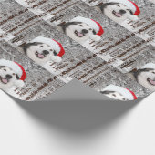 Alaskan Malamute Kerstmis Cadeaupapier (Hoek)