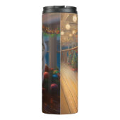 Alaskan Malamute Kerstmis Cruise: Pawsome Holiday Thermosbeker (Achterkant)