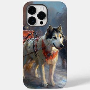 Alaskan Malamute Kerstmis Feestelijk Seizoen Case-Mate iPhone 14 Pro Max Hoesje