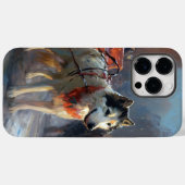 Alaskan Malamute Kerstmis Feestelijk Seizoen Case-Mate iPhone Case (Achterkant (horizontaal))