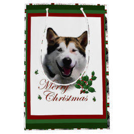 Alaskan Malamute Kerstmis Medium Cadeauzakje