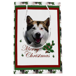 Alaskan Malamute Kerstmis Medium Cadeauzakje