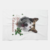 Alaskan Malamute Kerstmis Theedoek (Horizontaal)