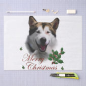 Alaskan Malamute Kerstmis Tissuepapier (Craft)