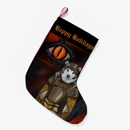 Alaskan Malamute Kleine Kerstsok (Voorkant (Hangend))