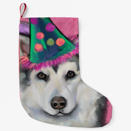 ALASKAN MALAMUTE KLEINE KERSTSOK (Voorkant)