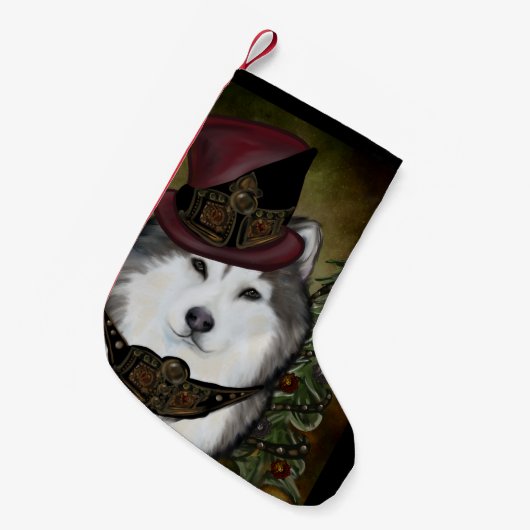 Alaskan Malamute Kleine Kerstsok (Voorkant (Hangend))