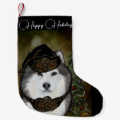 Alaskan Malamute Kleine Kerstsok (Voorkant)