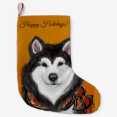 Alaskan Malamute Kleine Kerstsok (Voorkant)