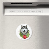 Alaskan Malamute krans - magneet (Insitu (Vaatwasser))