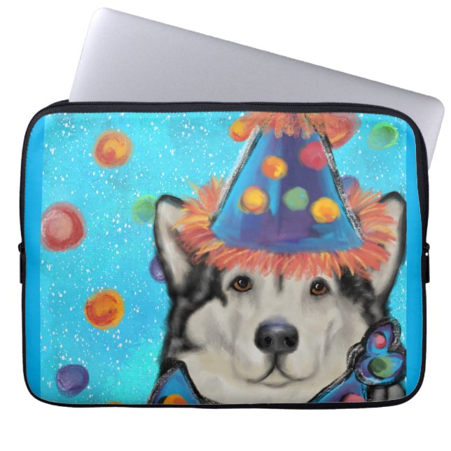 Alaskan Malamute Laptop Sleeve (Voorkant)