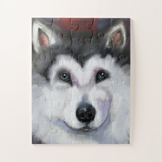 ALASKAN MALAMUTE LEGPUZZEL (Verticaal)