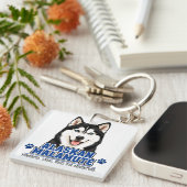 🐾 Alaskan Malamute Liefhebber 🐾 Sleutelhanger (Voorkant Rechts)