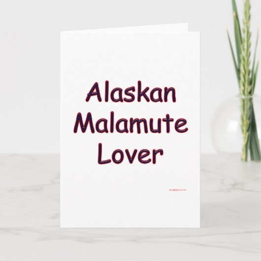 Alaskan Malamute Lover Feestdagen Kaart (Voorkant)