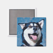 Alaskan Malamute Magnet (Voorkant / Achterkant)