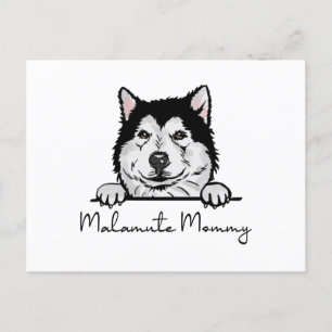 Alaskan Malamute mama Briefkaart