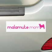 Alaskan Malamute Mama Bumpersticker (Op auto)