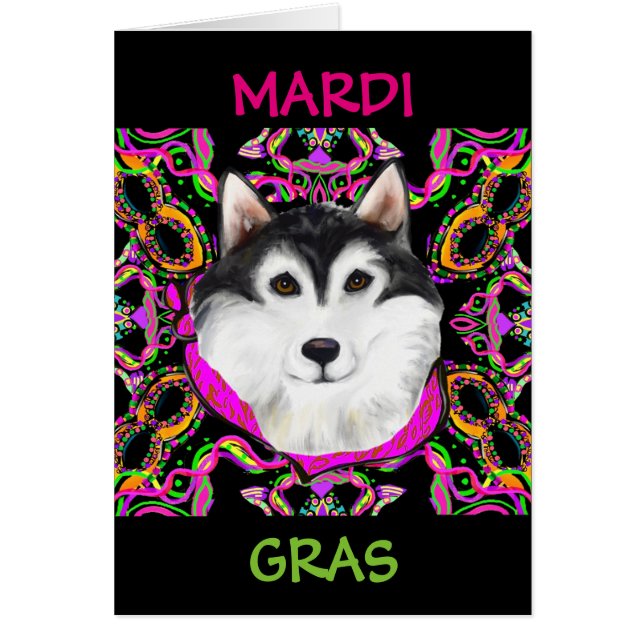 ALASKAN MALAMUTE - MARDI GRAS (Voorkant)
