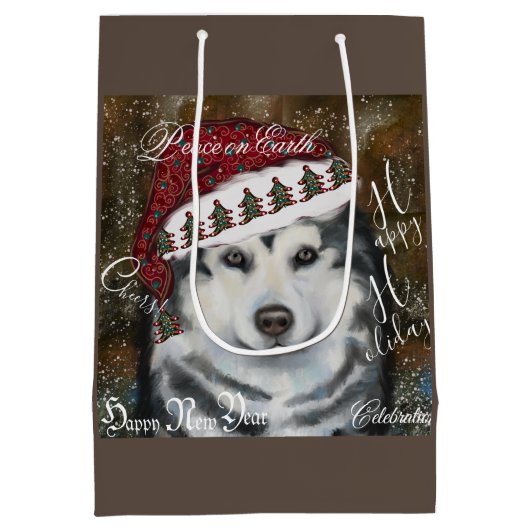 Alaskan Malamute Medium Cadeauzakje (Achterkant)