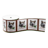 Alaskan Malamute Merry Kerstmis Grosgrain Lint (Spoel)